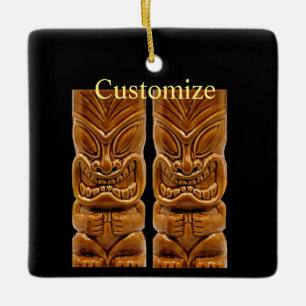 Gold Tiki Sculpture Thunder_Cove Keramisch Ornament