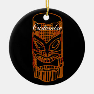 Gold Tiki Sculpture Thunder_Cove Keramisch Ornament