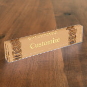 Gold Tiki Sculpture Thunder_Cove Naambordje (Zijkant)