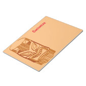 Gold Tiki Sculpture Thunder_Cove Notitieblok (Schuin)