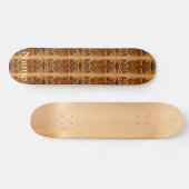 Gold Tiki Sculpture Thunder_Cove Persoonlijk Skateboard (Horizontaal)