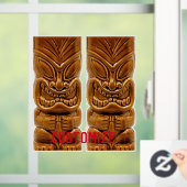 Gold Tiki Sculpture Thunder_Cove Raamsticker (Huis)