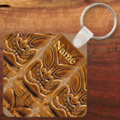 Gold Tiki Sculpture Thunder_Cove Sleutelhanger (Achterkant)