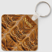 Gold Tiki Sculpture Thunder_Cove Sleutelhanger (Achterkant)