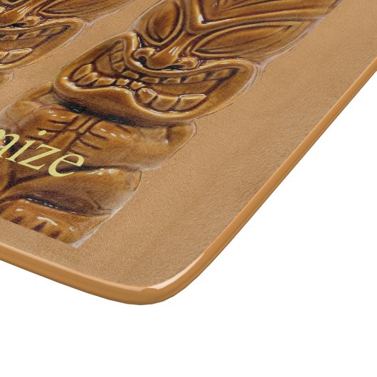 Gold Tiki Sculpture Thunder_Cove Snijplank (Hoek)