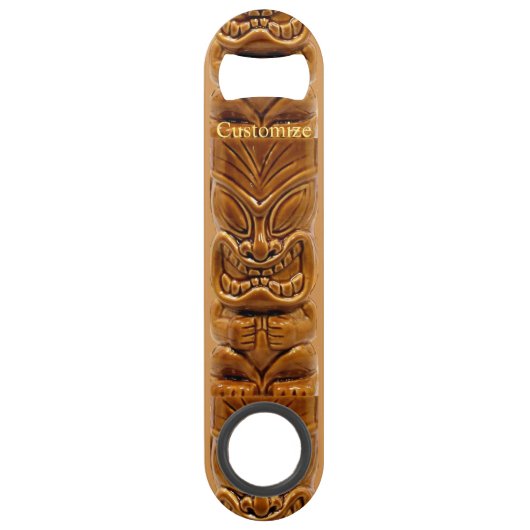 Gold Tiki Sculpture Thunder_Cove Speed Flessenopener (Voorkant)