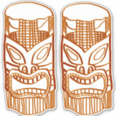 Gold Tiki Sculpture Thunder_Cove Sticker (Voorkant)