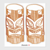 Gold Tiki Sculpture Thunder_Cove Sticker (Vel)