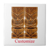 Gold Tiki Sculpture Thunder_Cove Tegeltje (Voorkant)