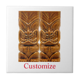 Gold Tiki Sculpture Thunder_Cove Tegeltje