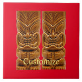 Gold Tiki Sculpture Thunder_Cove Tegeltje (Voorkant)