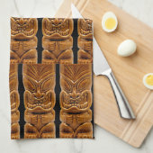 Gold Tiki Sculpture Thunder_Cove Theedoek (Quarter Fold)