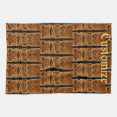 Gold Tiki Sculpture Thunder_Cove Theedoek (Horizontaal)