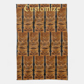 Gold Tiki Sculpture Thunder_Cove Theedoek (Verticaal)