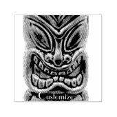 Gold Tiki Sculpture Thunder_Cove Zelfinktende Stempel (Design)