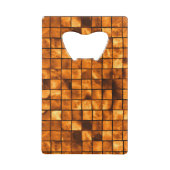 Gold Tiles Pattern Creditkaart Flessenopener (Achterkant)