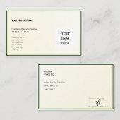 Gold Tint Gradient & Hunter Logo Std. Visitekaartje (Voorkant / Achterkant)