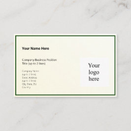 Gold Tint Gradient & Hunter Logo Std. Visitekaartje