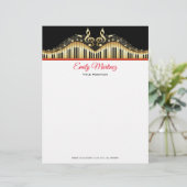 Gold-toetsenbord Briefhoofd (Staand voorkant)