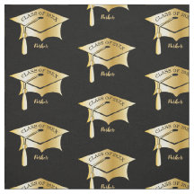 Gold Tone Afstudeerder Gradup Cap Name | Klasse Ja