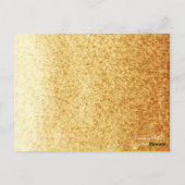 Gold Tone Faux Glitter Table Seating Kaart (Achterkant)