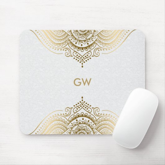 Gold tone mandala-ontwerp muismat (Met muis)