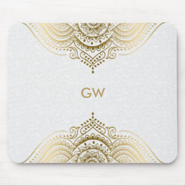 Gold tone mandala-ontwerp muismat