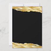 Gold Tone Modern Class Reunion Party Kaart (Achterkant)