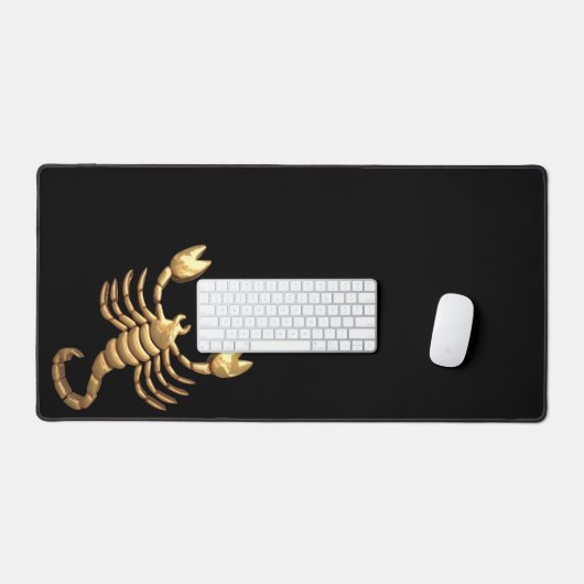 Gold Tone Scorpio Scorpion Symbol Zodiac Bureaumat (Keyboard & Muis)