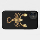Gold Tone Scorpio Scorpion Symbol Zodiac Case-Mate iPhone Case (Achterkant (horizontaal))