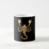 Gold Tone Scorpio Scorpion Symbol Zodiac Koffiemok (Center)