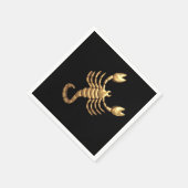 Gold Tone Scorpio Scorpion Symbol Zodiac Servet (Hoek)