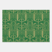 Gold tones Art Deco-patroon Inpakpapier Vel (Voorkant 3)