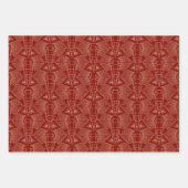 Gold tones Elephant head Art Deco Pattern Inpakpapier Vel (Voorkant)