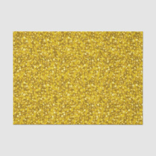 Gold Tones Faux Glitter en Sparkles Patroon Tissuepapier