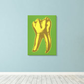 Gold Tooth Canvas Afdruk (Insitu (Houten vloer))