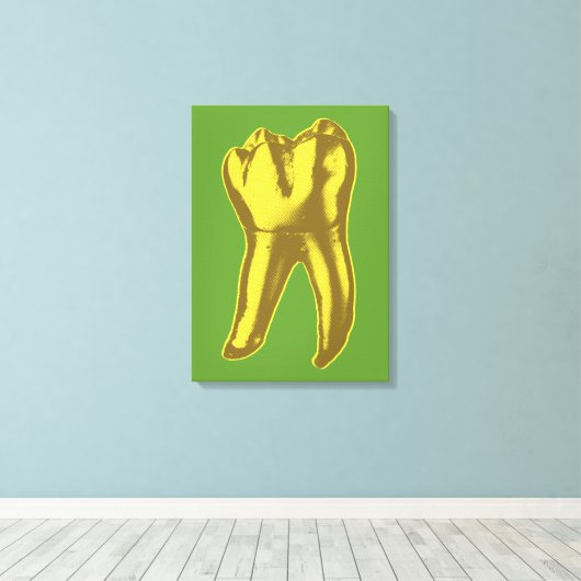 Gold Tooth Canvas Afdruk (Insitu (Houten vloer))