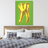 Gold Tooth Canvas Afdruk (Insitu (Slaapkamer))