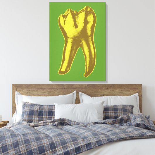 Gold Tooth Canvas Afdruk (Insitu (Slaapkamer))