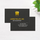 Gold Tooth-pictogram | Tandheelkunde Visitekaartje (Bureau)