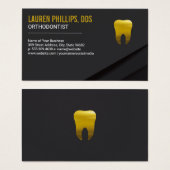Gold Tooth-pictogram Visitekaartje (Voorkant /achterkant)