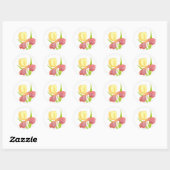 Gold Top Iris-Sticker Ronde Sticker (Vel)