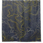 Gold Topography Douchegordijn (Voorkant)