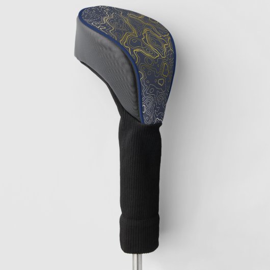 Gold Topography Golfheadcover (Schuin)