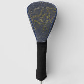 Gold Topography Golfheadcover (Voorkant)