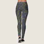 Gold Topography Leggings (Achterkant)
