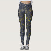 Gold Topography Leggings (Voorkant)