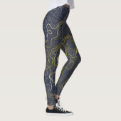 Gold Topography Leggings (Rechts)