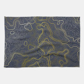 Gold Topography Theedoek (Horizontaal)