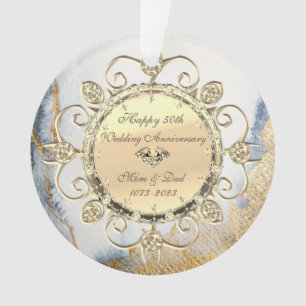 Gold Touch Diamonds 50th Wedding Jubileum Ornament